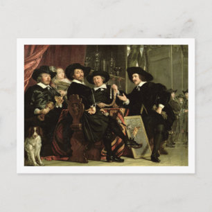 The Officials of the Company of Bowyers of St. Seb Postcard