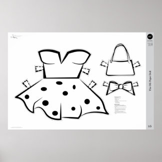 The OG Paper Doll Costume: LARGE Poster