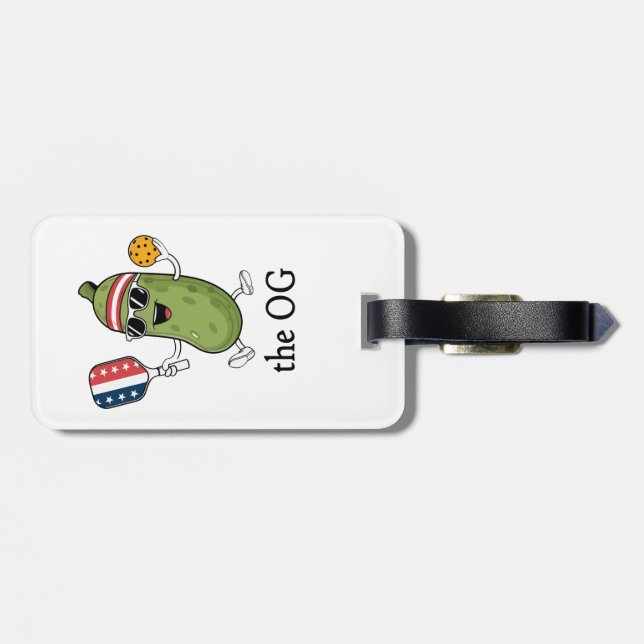 The OG Pickleballer Luggage Tag (Back Horizontal)