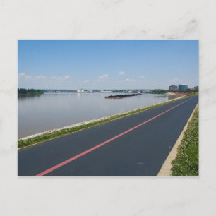 The Ohio River at Evansville, Indiana Postcard