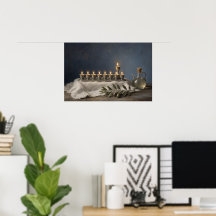 The Oil and the Light Hanukkah Poster
