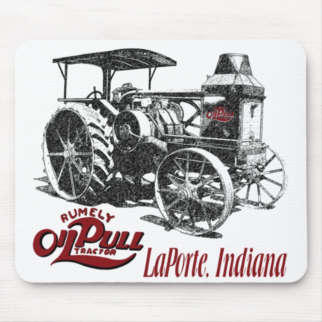 The OilPull Tractor Mouse Mat (Front)