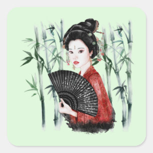 The Okinawa Series Design 40   Square Sticker