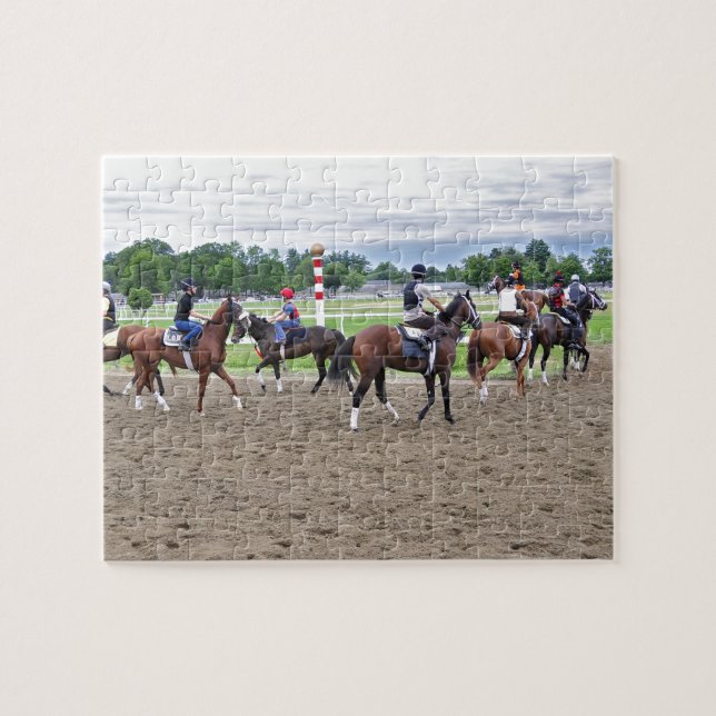 The Oklahoma Training Track at Saratoga Jigsaw Puzzle (Horizontal)
