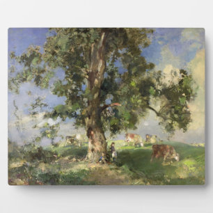The Old Ash Tree (oil on canvas) Plaque