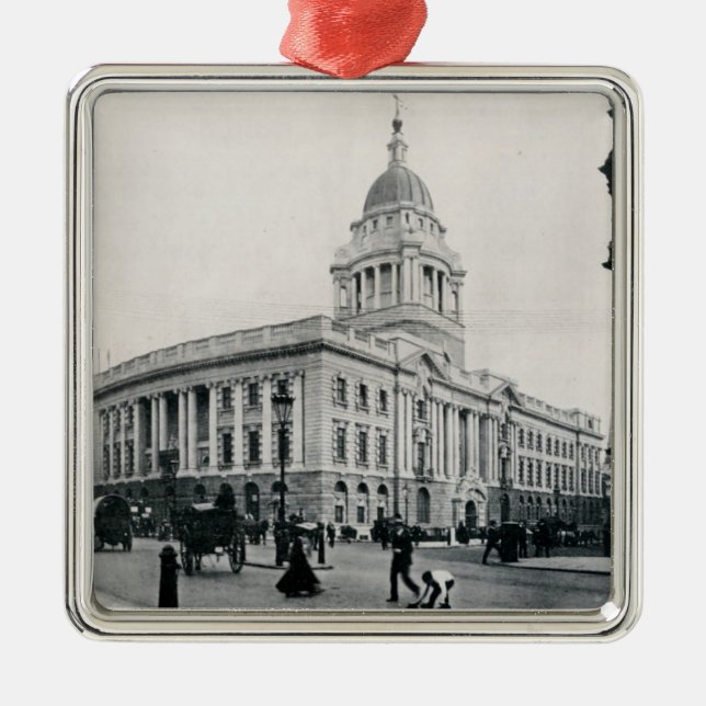 The Old Bailey, London Metal Tree Decoration (Front)