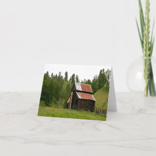 The old barn... card