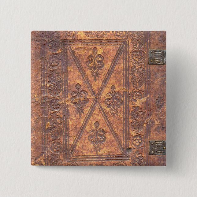 The Old Book 15 Cm Square Badge (Front)