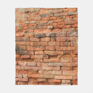 The old brick layerancient, antique, background, b fleece blanket