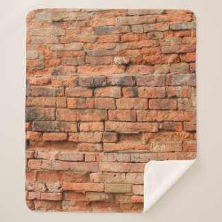 The old brick layerancient, antique, background, b sherpa blanket