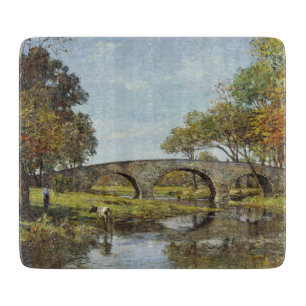 The Old Bridge (by Theodore Robinson) Cutting Board