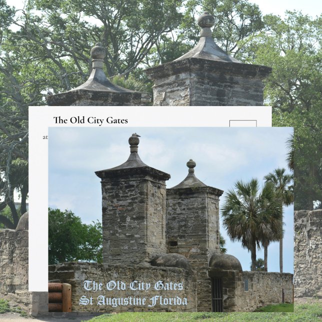 The Old City Gates Historic St Augustine FL Postcard (Creator Uploaded)