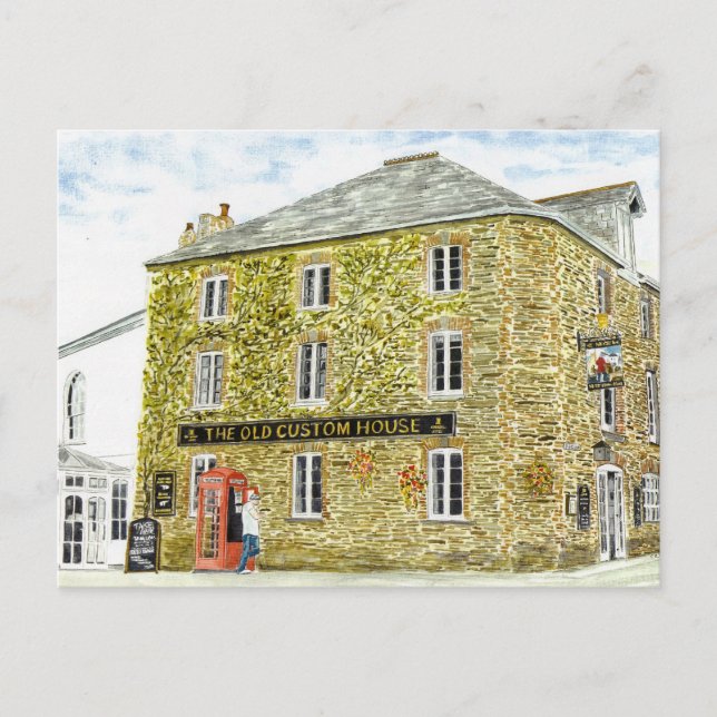 'The Old Custom House' Postcard (Front)
