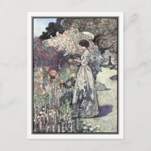 The Old-Fashioned Garden by Charles Robinson Postcard