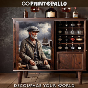 The old fisherman and the Sea -  Tissue Paper