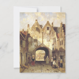 The Old Gate by Charles Leickert  Postcard