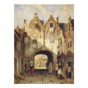 The Old Gate by Charles Leickert Poster