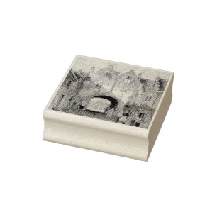 The Old Gate by Charles Leickert Rubber Stamp