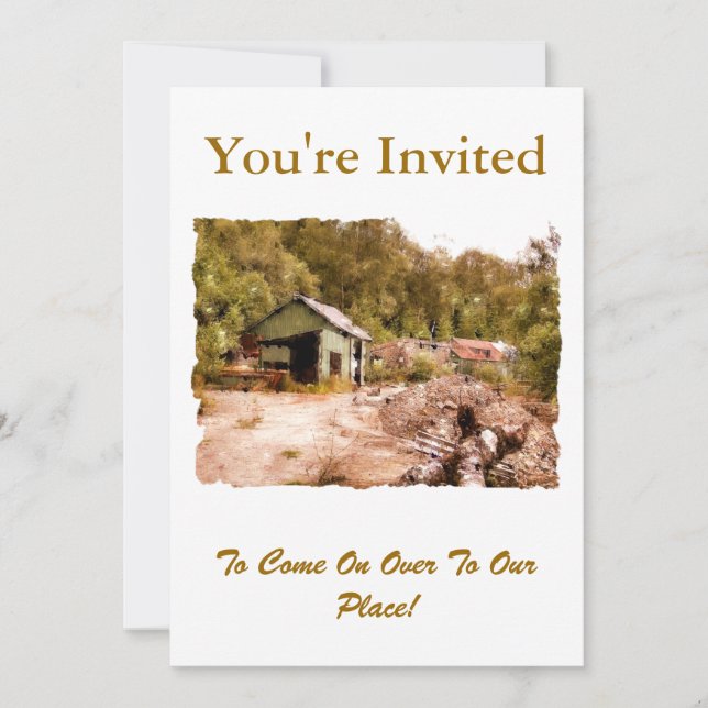 THE OLD GOLD MINE INVITATION (Front)
