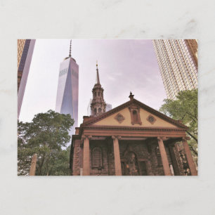 The Old Guard. Historic St Paul's Chapel. Postcard