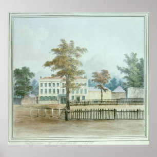 The Old House and entrance to Vauxhall Gardens Poster