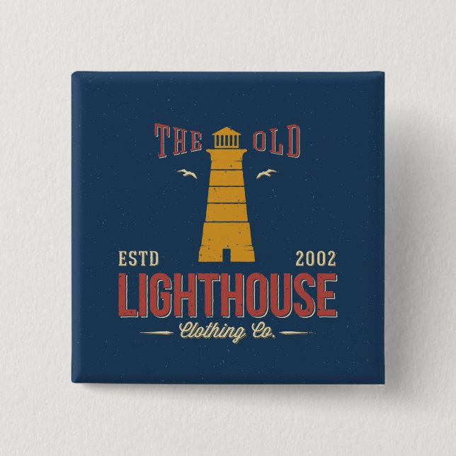 The Old Lighthouse Clothing Co. 15 Cm Square Badge (Front)