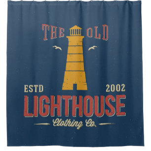 The Old Lighthouse Clothing Co. Shower Curtain