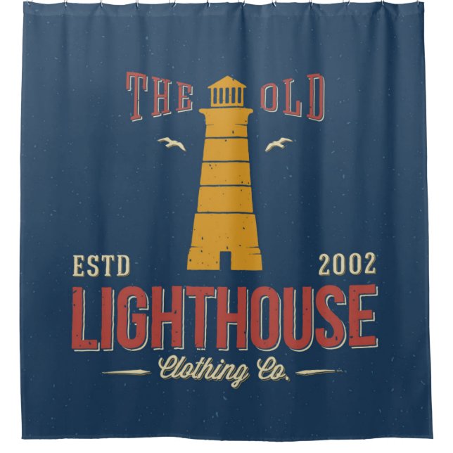 The Old Lighthouse Clothing Co. Shower Curtain (Front)