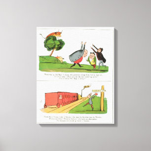 The Old Man of Aosta, page from 'The Book of Nonse Canvas Print