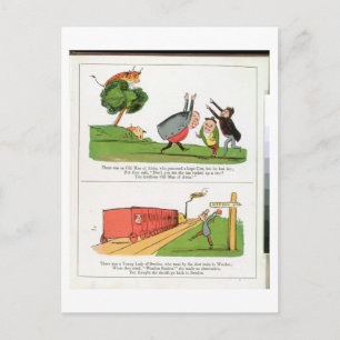 The Old Man of Aosta, page from 'The Book of Nonse Postcard