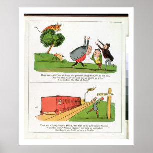 The Old Man of Aosta, page from 'The Book of Nonse Poster