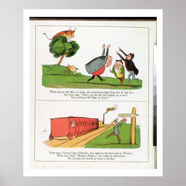 The Old Man of Aosta, page from 'The Book of Nonse Poster (Front)