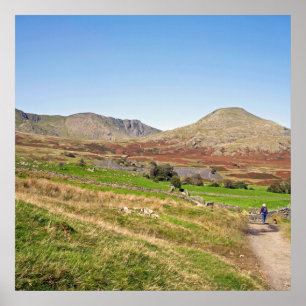 The Old Man of Coniston Postcard Cushion Poster