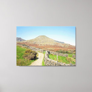 The Old Man of Coniston Postcard Cushion Poster Ac Canvas Print