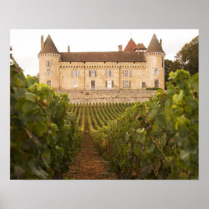 The old medieval Chateau de Rully in the Cote Poster