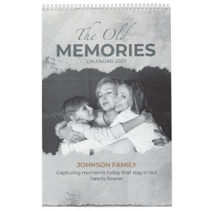 The Old Memories 2027 Family Photo Calendar
