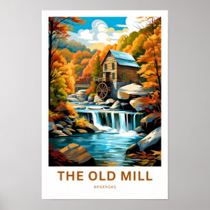The old Mill Arkansas Travel Print