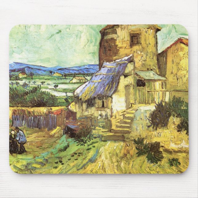 The Old Mill by Vincent van Gogh Mouse Mat (Front)