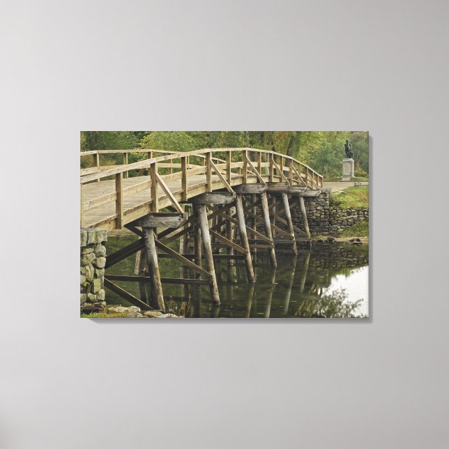 The Old North Bridge, Minute Man National Canvas Print (Front)