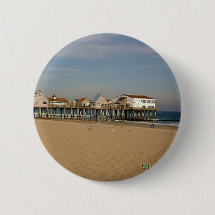 The Old Orchard Beach Pier 6 Cm Round Badge