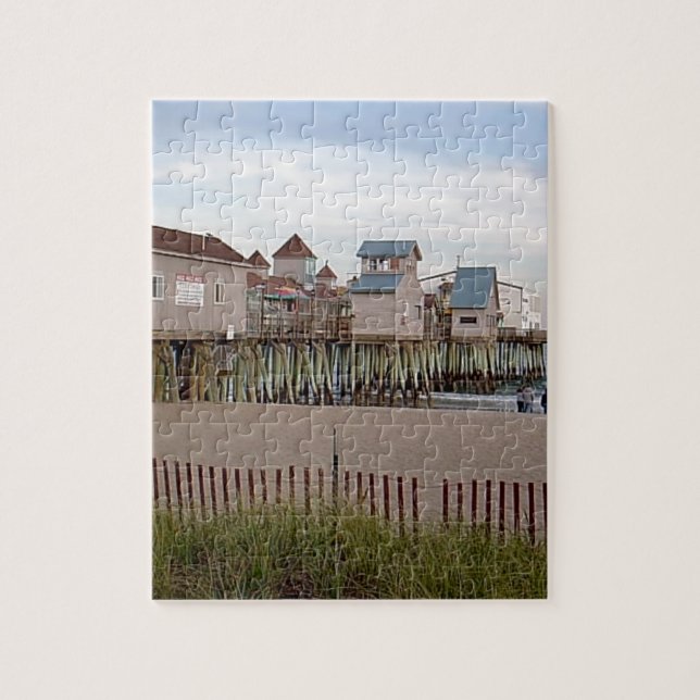 The Old Orchard Beach Pier by Wendy C Allen 2004 Jigsaw Puzzle (Vertical)