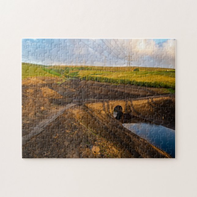 The Old Packhorse Bridge of Baitings Jigsaw Puzzle (Horizontal)