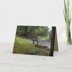 The Old Park Bench Card