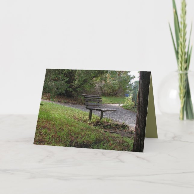The Old Park Bench Card (Front)
