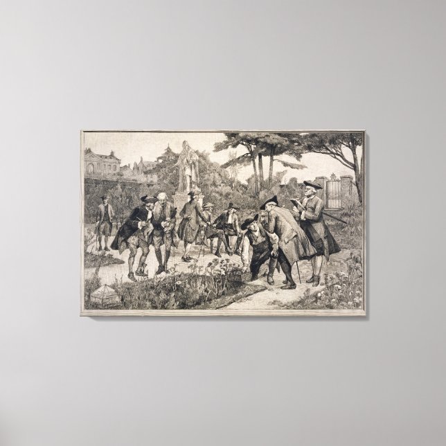The Old Physic Garden of the Society of Apothecari Canvas Print (Front)