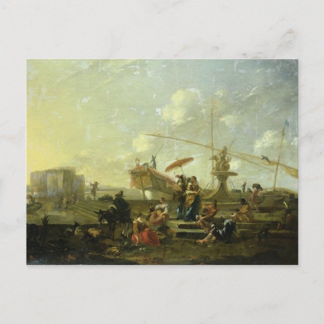 The Old Port of Genoa Postcard (Front)