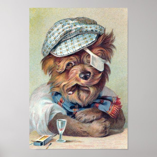 "The Old Rascal" Vintage Dog Poster (Front)