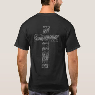 The Old Rugged Cross Lyric Cross T-Shirt