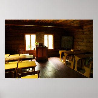 The old school house poster