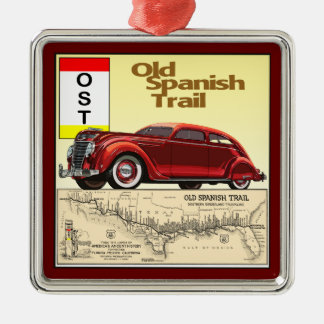 The Old Spanish Trail - Historic Auto Trail Metal Tree Decoration